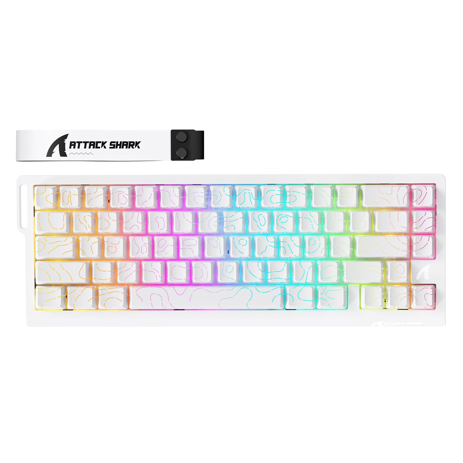 Amazon RGBラピッドトリガー HE X68PRO ATTACKSHARK | 8000hz キーボード ラピッドトリガー HE X68PRO SHARK ATTACK キーボード